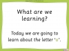 The Letter 'o' - EYFS Teaching Resources (slide 2/21)